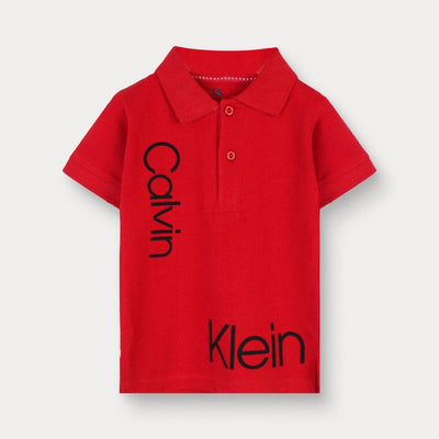Attractive Red Calvin Klein Boys T-Shirt T-Shirt Iluvlittlepeople 18-24 Months Red Summer