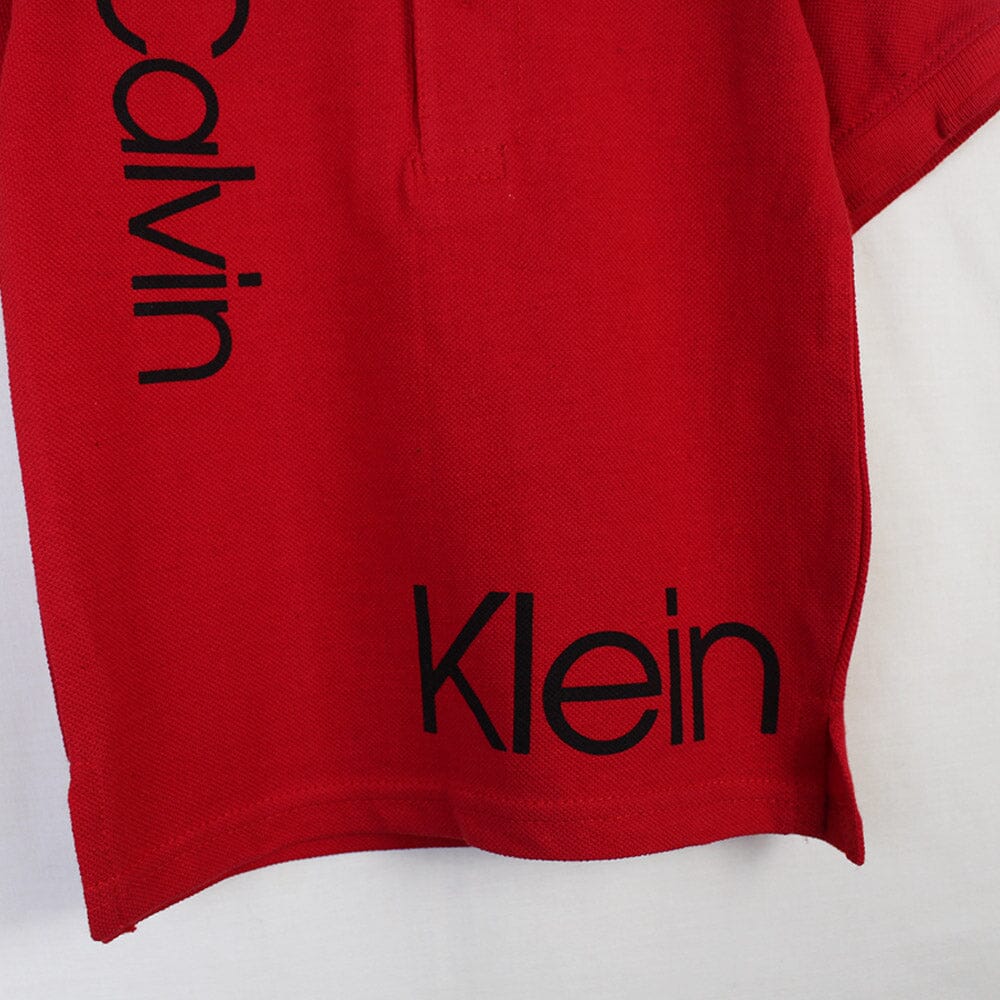 Attractive Red Calvin Klein Boys T-Shirt T-Shirt Iluvlittlepeople 