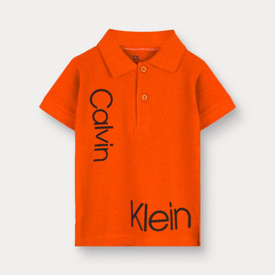 Attractive Orange Calvin Klein Boys T-Shirt T-Shirt Iluvlittlepeople 18-24 Months Orange Summer