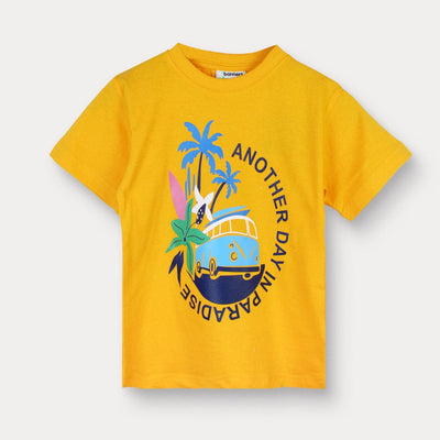Yellow Summer Treat Boys T-Shirt T-Shirt Iluvlittlepeople 7-8 Years Yellow Summer
