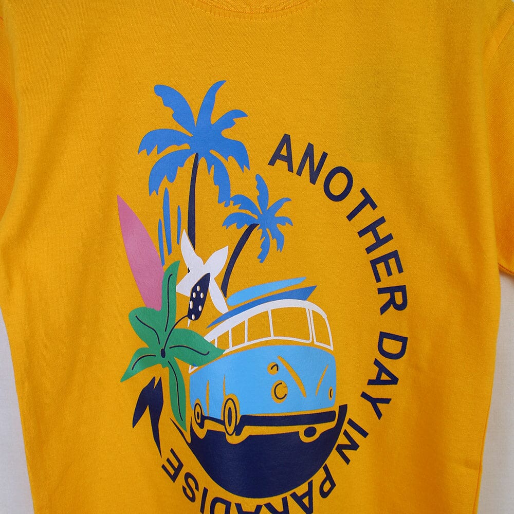 Yellow Summer Treat Boys T-Shirt T-Shirt Iluvlittlepeople 