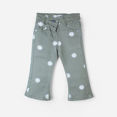 Stylish Premium Little Kids Denim Jeans Jeans Iluvlittlepeople 9-12 Months Green Denim