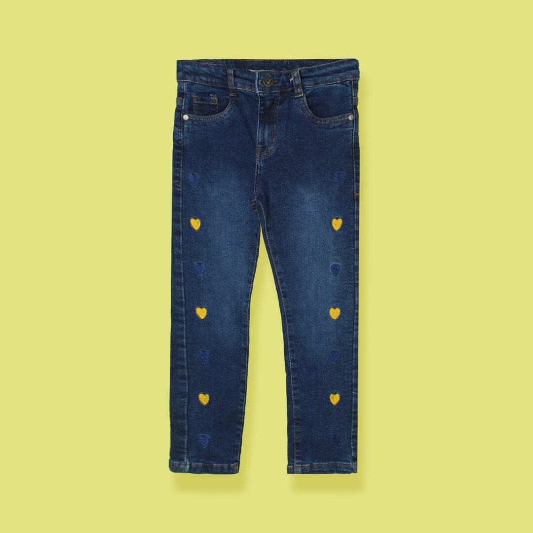 Stylish Premium Little Kids Denim Jeans Jeans Iluvlittlepeople 6-9 Months Blue Denim