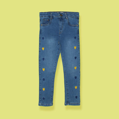 Stylish Premium Little Kids Denim Jeans Jeans Iluvlittlepeople 6-9 Months Blue Denim