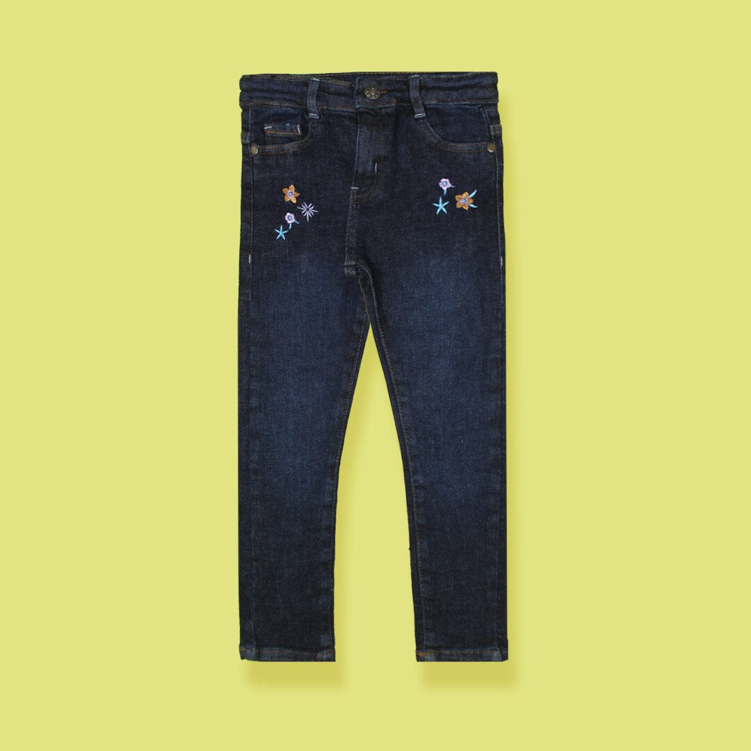 Stylish Premium Little Kids Denim Jeans Jeans Iluvlittlepeople 6-9 Months Blue Denim