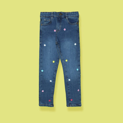 Stylish Premium Little Kids Denim Jeans Jeans Iluvlittlepeople 6-9 Months Blue Denim