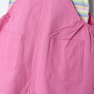 Delighted Pink Themed 2Pc Little Kids Dangri Set Dangri Set Iluvlittlepeople 