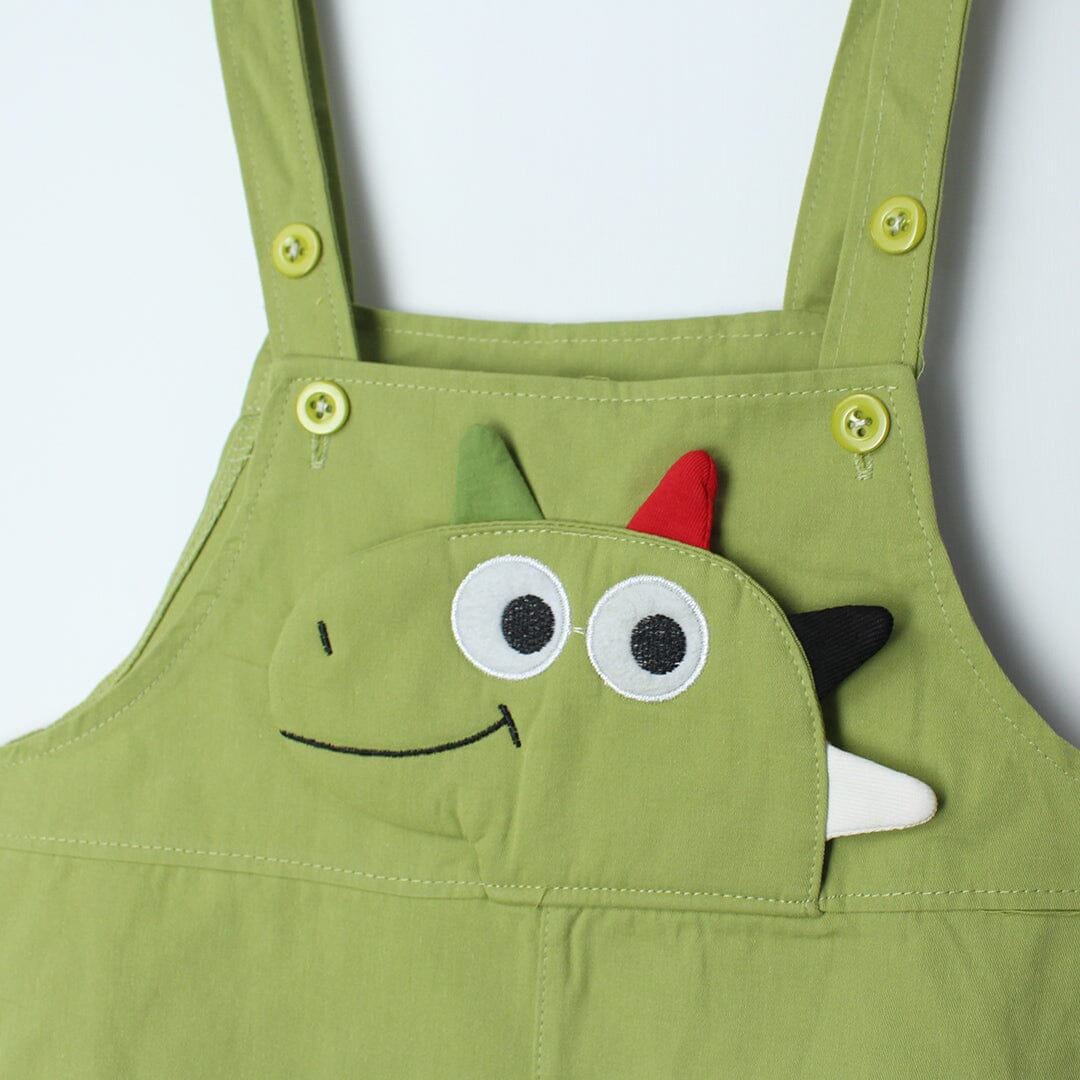 Urge Green Themed 2Pc Little Kids Dangri Set Dangri Set Iluvlittlepeople 