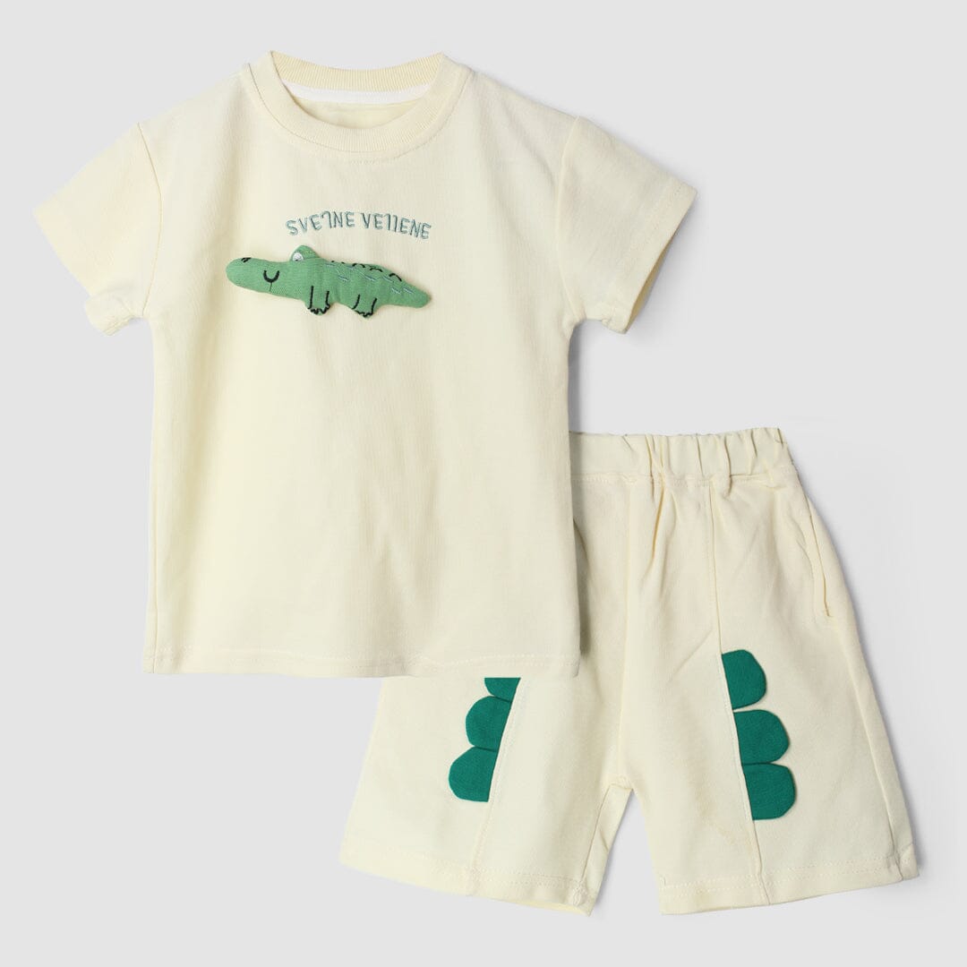 Supreme Beige Themed 2Pc Little Kids Set 2Pc Set Iluvlittlepeople 6-9 Months Summer Beige