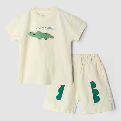 Supreme Beige Themed 2Pc Little Kids Set 2Pc Set Iluvlittlepeople 6-9 Months Summer Beige