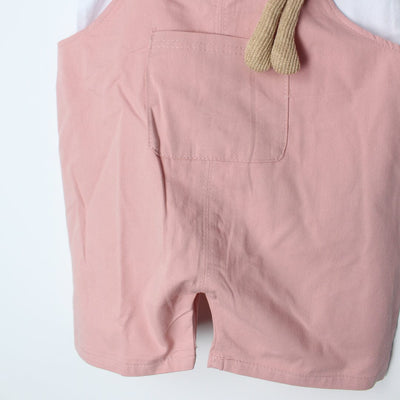 Sizzling Peach Themed 2Pc Little Kids Dangri Set Dangri Set Iluvlittlepeople 