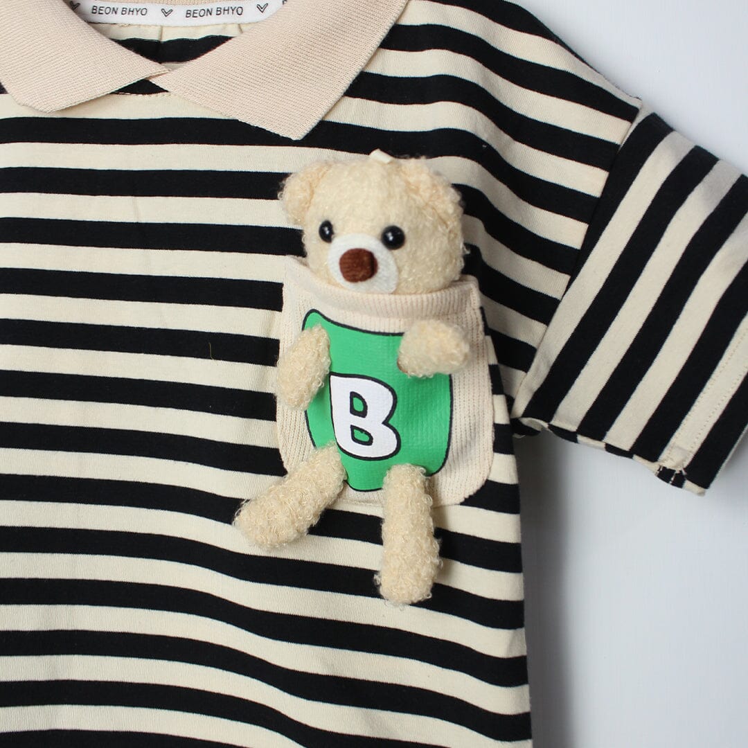 Dashing Beige Themed 2Pc Little Kids Set 2Pc Set Iluvlittlepeople 