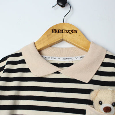 Dashing Beige Themed 2Pc Little Kids Set 2Pc Set Iluvlittlepeople 