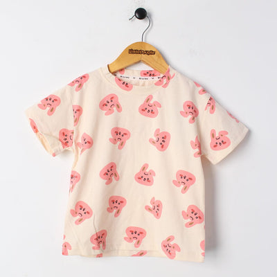Delighted Pink Themed 2Pc Little Kids Dangri Set Dangri Set Iluvlittlepeople 