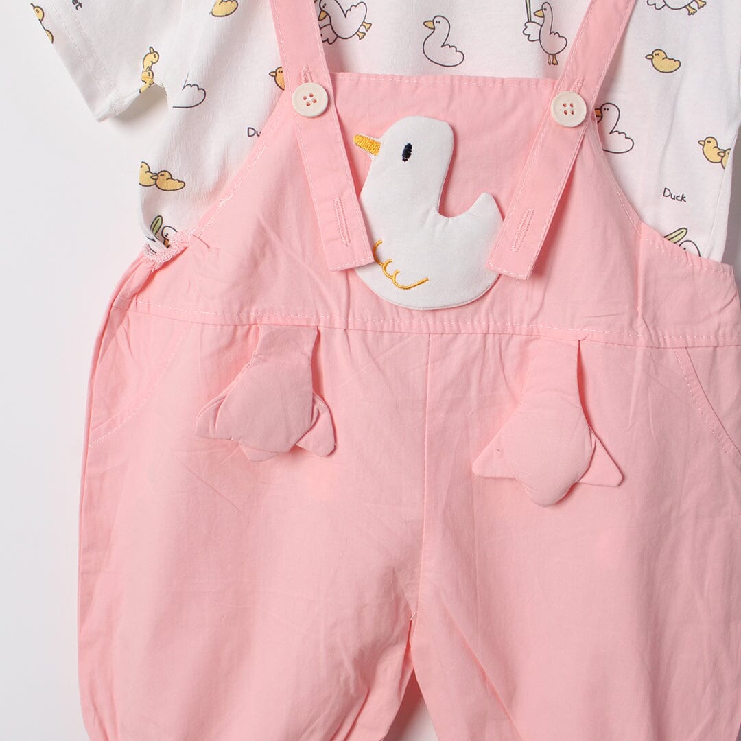 Desire Pink Themed 2Pc Little Kids Dangri Set Dangri Set Iluvlittlepeople 