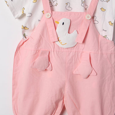 Desire Pink Themed 2Pc Little Kids Dangri Set Dangri Set Iluvlittlepeople 