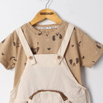 Amazing Brown Themed 2Pc Little Kids Dangri Set Dangri Set Iluvlittlepeople 