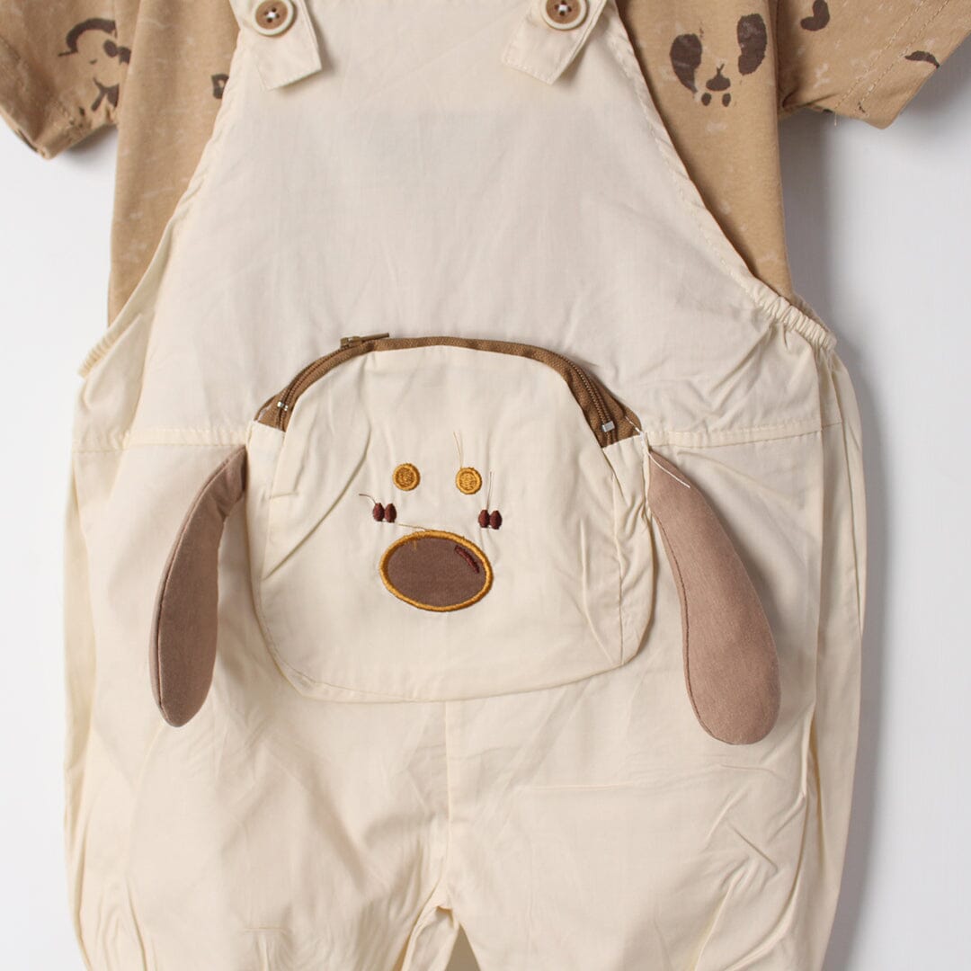Amazing Brown Themed 2Pc Little Kids Dangri Set Dangri Set Iluvlittlepeople 