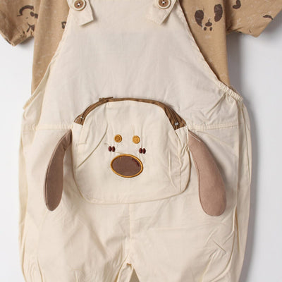 Amazing Brown Themed 2Pc Little Kids Dangri Set Dangri Set Iluvlittlepeople 