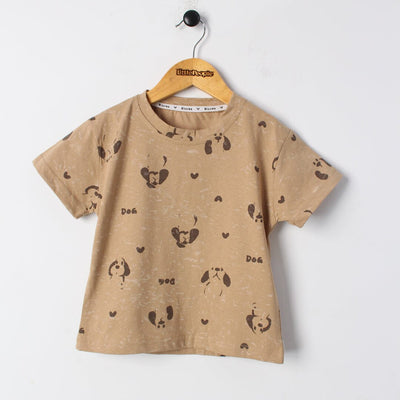 Amazing Brown Themed 2Pc Little Kids Dangri Set Dangri Set Iluvlittlepeople 