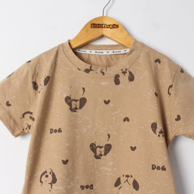 Amazing Brown Themed 2Pc Little Kids Dangri Set Dangri Set Iluvlittlepeople 