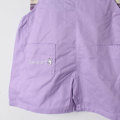 Urge Purple Themed 2Pc Little Kids Dangri Set Dangri Set Iluvlittlepeople 