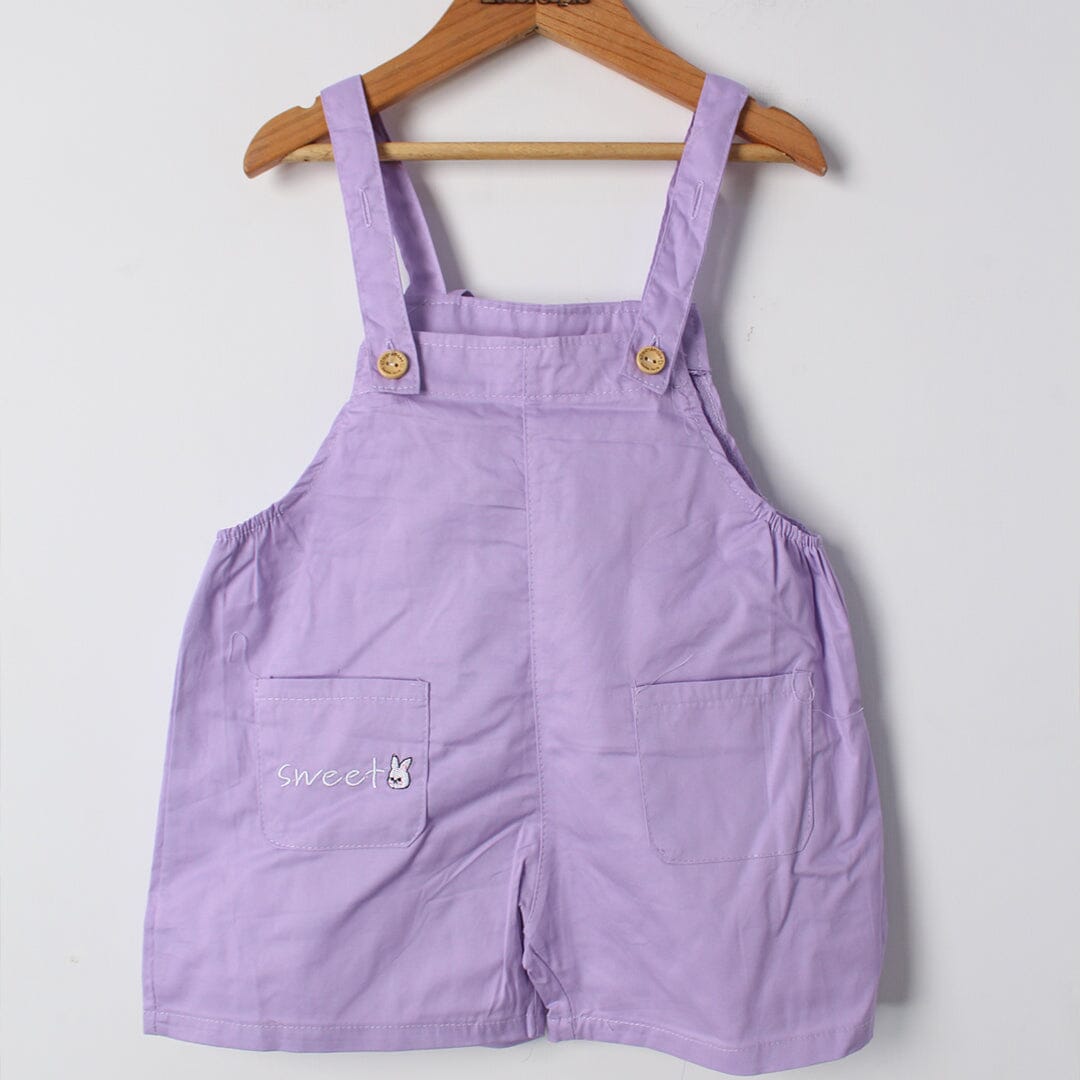 Urge Purple Themed 2Pc Little Kids Dangri Set Dangri Set Iluvlittlepeople 