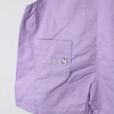 Urge Purple Themed 2Pc Little Kids Dangri Set Dangri Set Iluvlittlepeople 