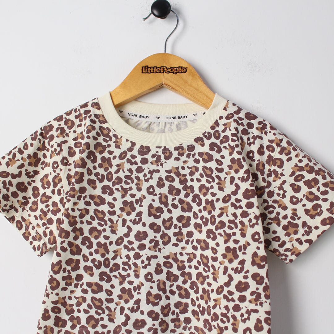 Modern Brown Themed 2Pc Little Kids Dangri Set Dangri Set Iluvlittlepeople 