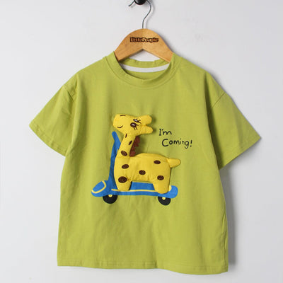 Fancy Green Themed 2Pc Little Kids Dangri Set Dangri Set Iluvlittlepeople 