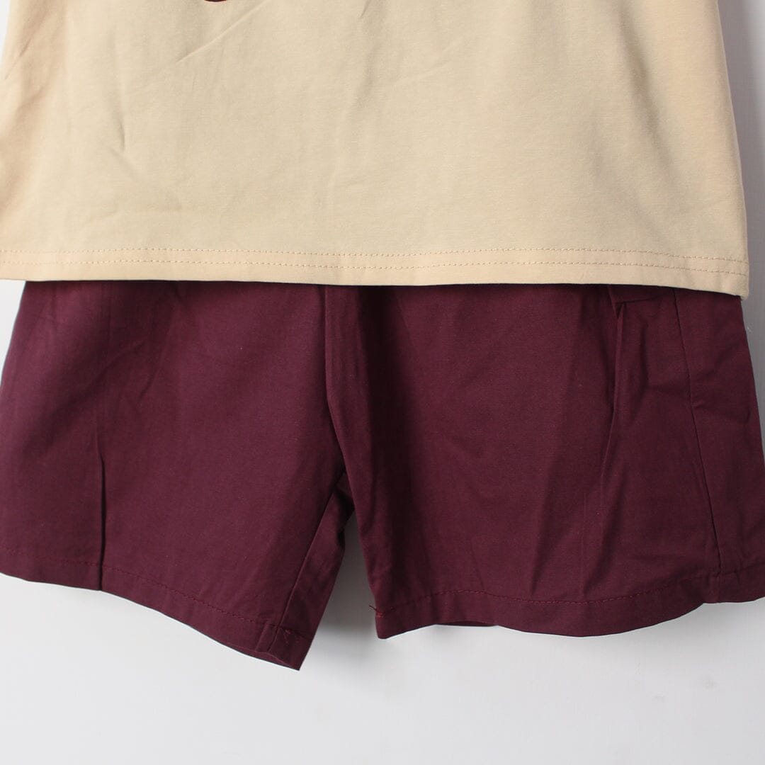 Desire Beige Themed 2Pc Little Kids Dangri Set Dangri Set Iluvlittlepeople 