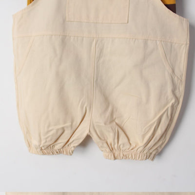 Modern Brown Themed 2Pc Little Kids Dangri Set Dangri Set Iluvlittlepeople 