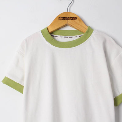 Fancy Green Themed 2Pc Little Kids Dangri Set Dangri Set Iluvlittlepeople 