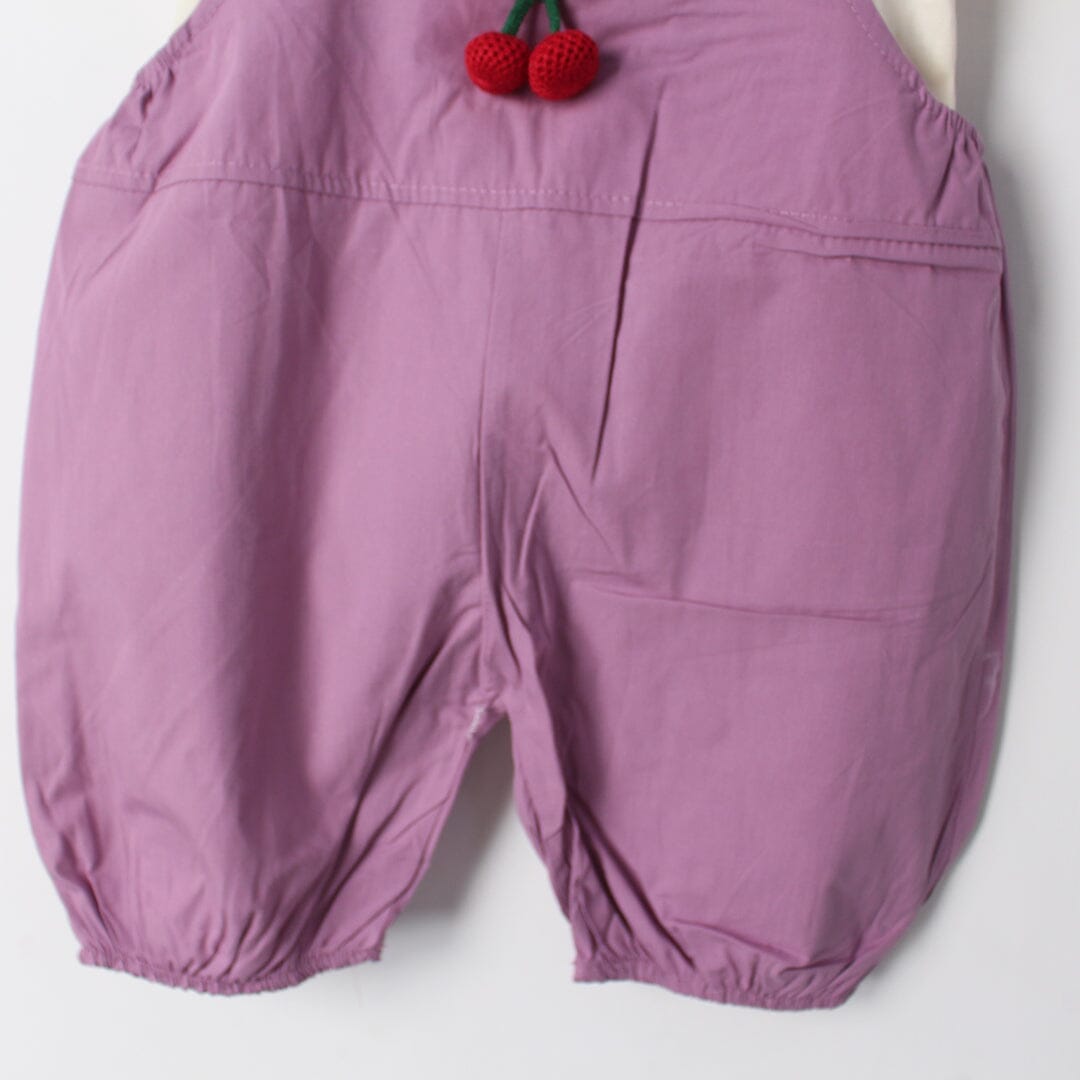 Inspire Purple Themed 2Pc Little Kids Dangri Set Dangri Set Iluvlittlepeople 
