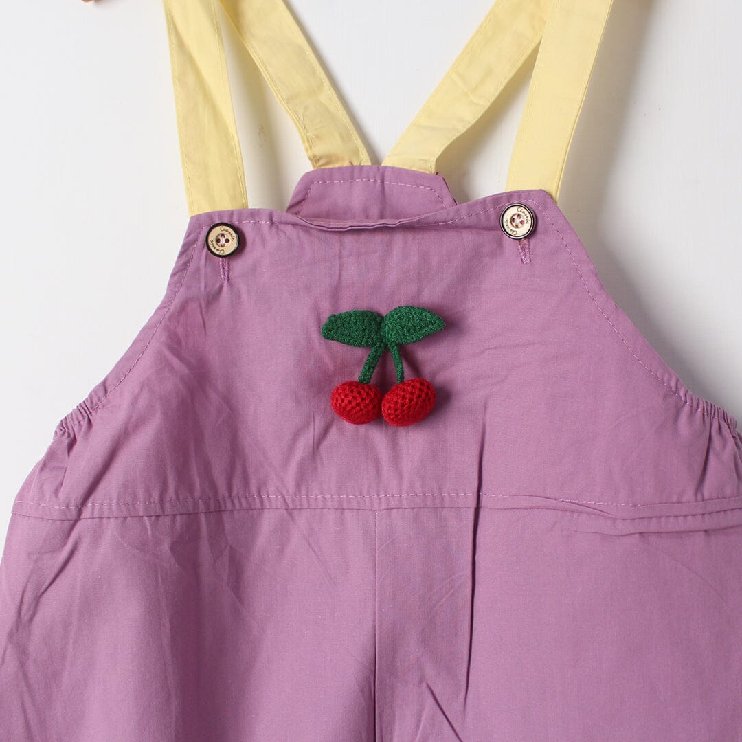 Inspire Purple Themed 2Pc Little Kids Dangri Set Dangri Set Iluvlittlepeople 