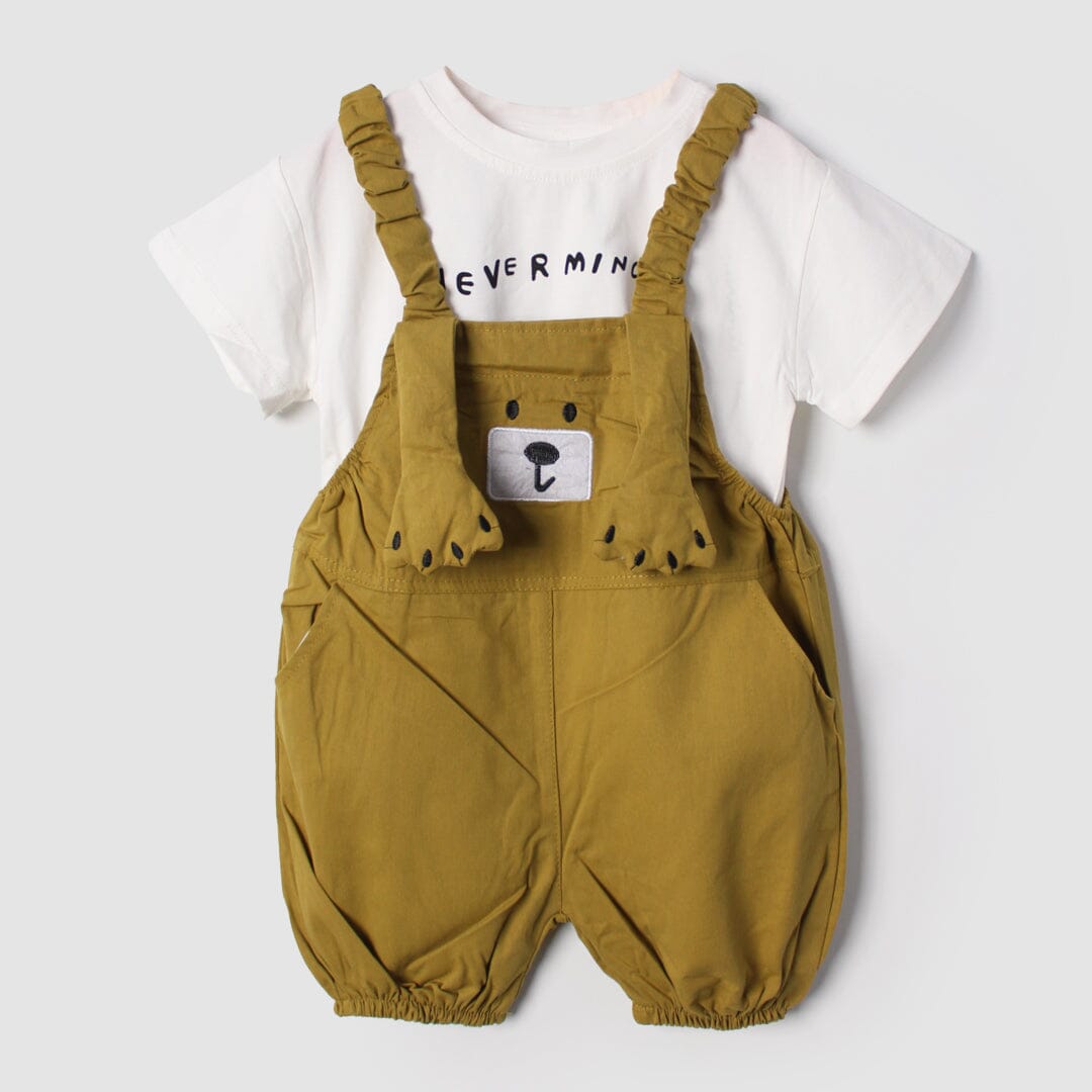Kink Green Themed 2Pc Little Kids Dangri Set Dangri Set Iluvlittlepeople 9-12 Months Summer Green