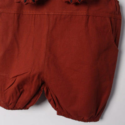 Modern Maroon Themed 2Pc Little Kids Dangri Set Dangri Set Iluvlittlepeople 