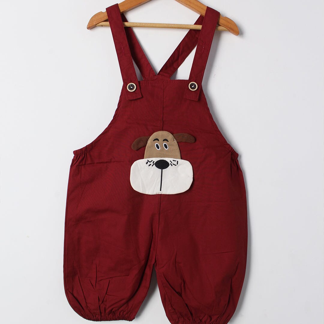 Super Maroon Themed 2Pc Little Kids Dangri Set Dangri Set Iluvlittlepeople 