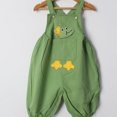 Urge Green Themed 2Pc Little Kids Dangri Set Dangri Set Iluvlittlepeople 