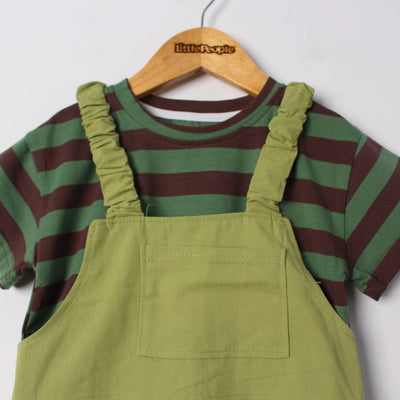 Kink Green Themed 2Pc Little Kids Dangri Set Dangri Set Iluvlittlepeople 