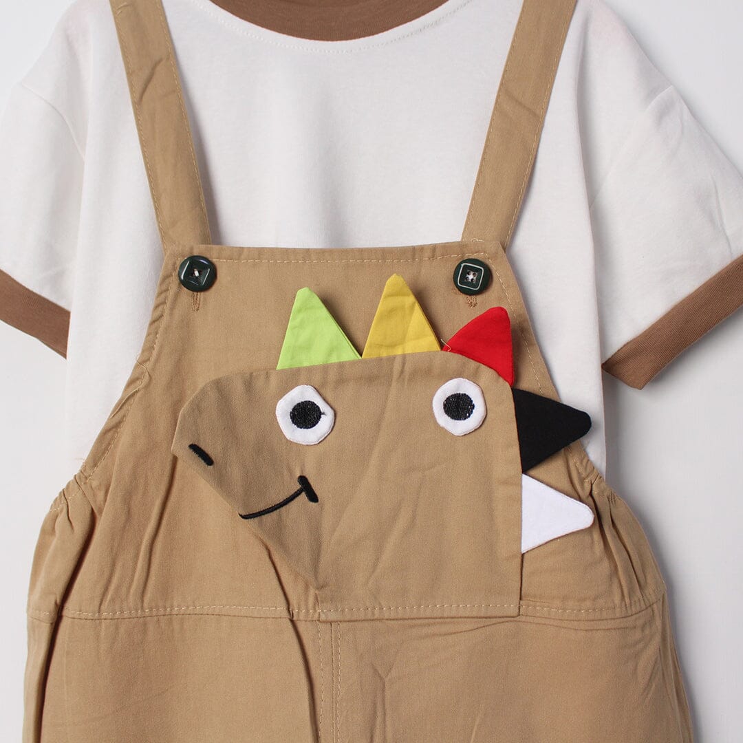 Desire Beige Themed 2Pc Little Kids Dangri Set Dangri Set Iluvlittlepeople 