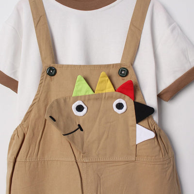 Desire Beige Themed 2Pc Little Kids Dangri Set Dangri Set Iluvlittlepeople 