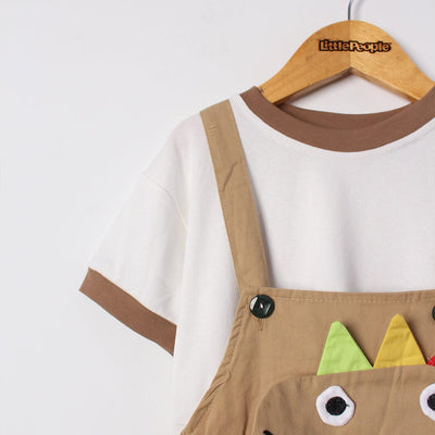 Desire Beige Themed 2Pc Little Kids Dangri Set Dangri Set Iluvlittlepeople 