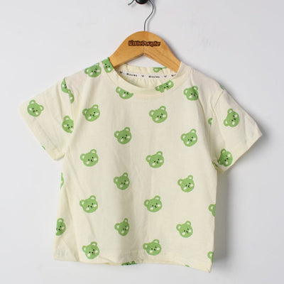 Urge Green Themed 2Pc Little Kids Dangri Set Dangri Set Iluvlittlepeople 
