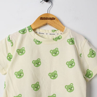 Urge Green Themed 2Pc Little Kids Dangri Set Dangri Set Iluvlittlepeople 