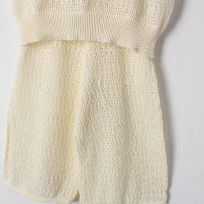 Modern Off White Themed 2Pc Little Kids Dangri Set Dangri Set Iluvlittlepeople 