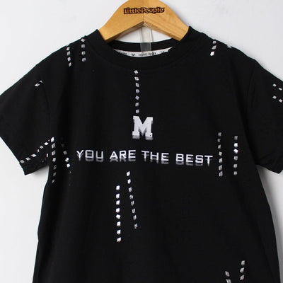 Admire Black Themed 2Pc Little Kids Dangri Set Dangri Set Iluvlittlepeople 