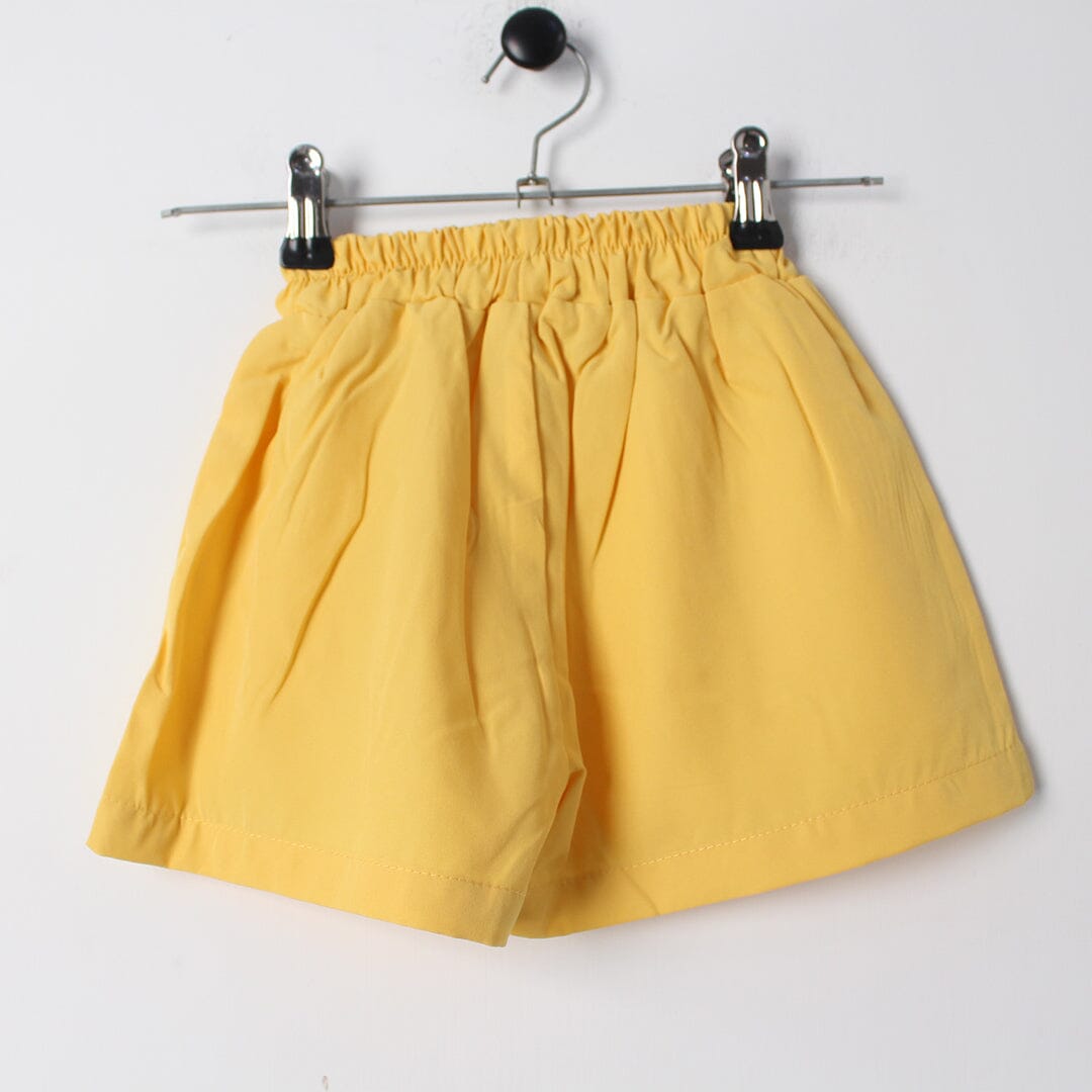 Fine Yellow Themed 2Pc Little Girls Dangri Set Dangri Set Iluvlittlepeople 