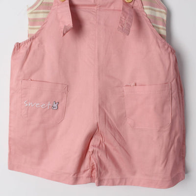 Stylish Pink Themed 2Pc Little Girls Dangri Set Dangri Set Iluvlittlepeople 