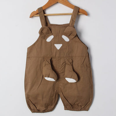 Modern Brown Themed 2Pc Little Kids Dangri Set Dangri Set Iluvlittlepeople 